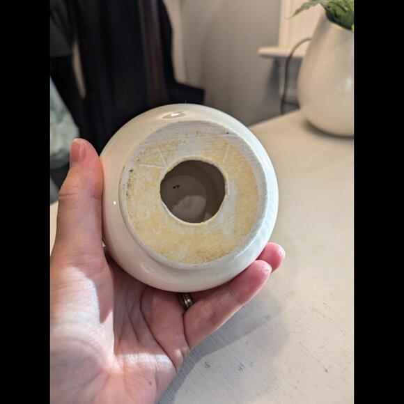 Made in USA Blue-Work Candle Holder, Hand Painted, Lasting Products Inc. - Picture 3 of 4